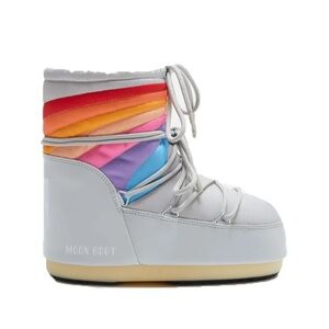 Moon Boot Women's Icon Low Rainbow Boots NWT + Bag